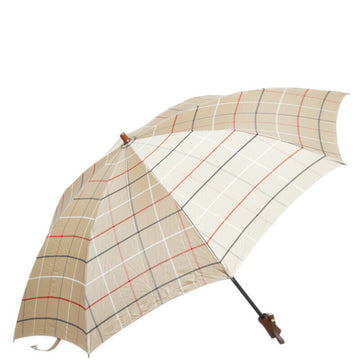 BURBERRY Nova Check Folding Umbrella Beige Nylon Ladies