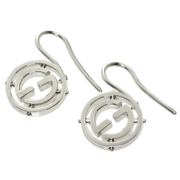 Gucci motif earrings K18 white gold ladies GUCCI