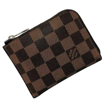 LOUIS VUITTON Wallet Portomonet NM Brown Damier Ebene N63279 Canvas CT2146