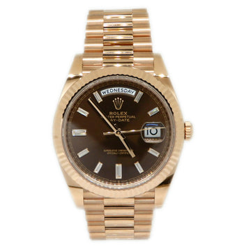 Rolex Day Date 40 K18PG Chocolate Dial Men's