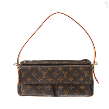 LOUIS VUITTON Monogram Vivacite MM Brown M51164 Women's Canvas Shoulder Bag