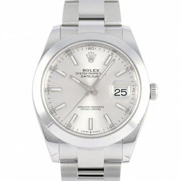 ROLEX Datejust 41 126300 silver dial watch men's