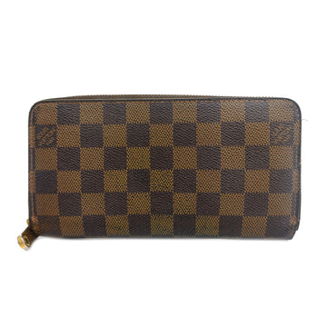 LOUIS VUITTONAuth  Damier Zippy Wallet N60015 Women,Men,Unisex Long Wallet