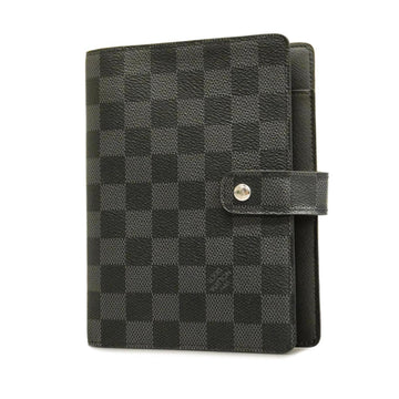 LOUIS VUITTON Notebook Cover Damier Graphite Agenda MM R20242 Black Men's