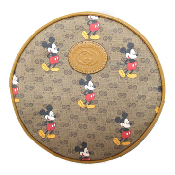 GUCCI Mickey Mouse Rucksack Beige Camel PVC coated canvas leather 603730