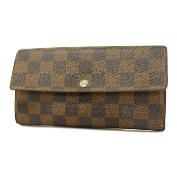 LOUIS VUITTONAuth  Damier Portofeuil Sara N61734 Women's Long Wallet [bi-fold]