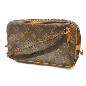 LOUIS VUITTON Shoulder Bag Monogram Pochette Marly Bandouliere M51828 Brown Ladies