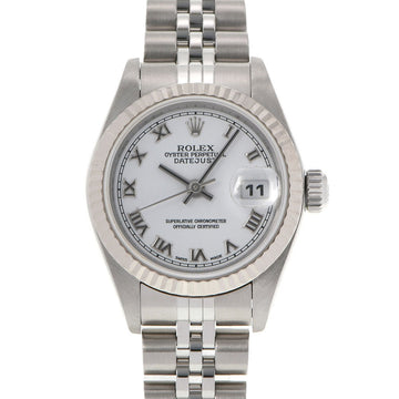 ROLEX Datejust 79174 Ladies WS SS Watch Automatic Winding White Dial