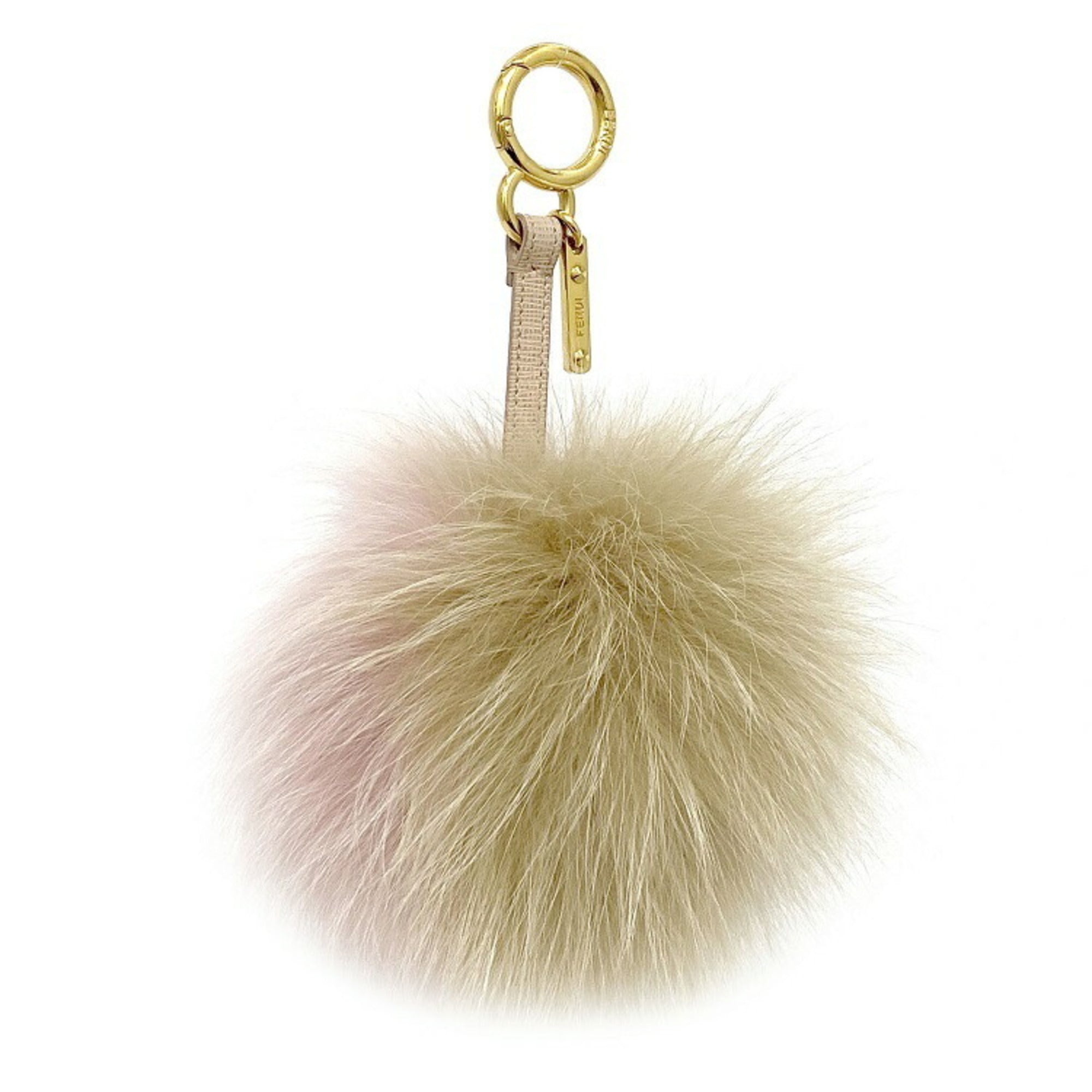 Fendi fur keyring sale