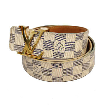 LOUIS VUITTONAuth  Damier Azur Sunture LV Initial M9609