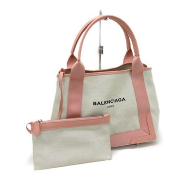 BALENCIAGA Navy Cabas S Logo Tote Bag 339933 Handbag