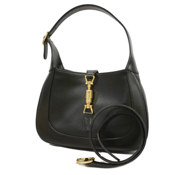 Gucci New Jackie Shoulder Bag 124407 Women's Leather Handbag,Shoulder Bag Black