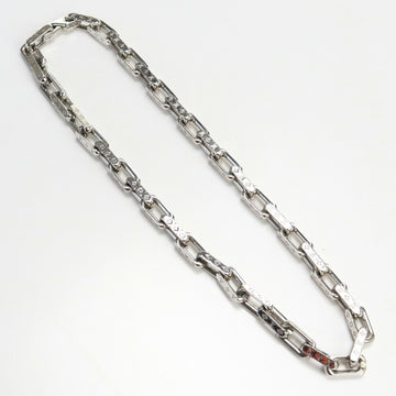 LOUIS VUITTON Collier Chain Monogram M64196 Necklace Silver 925 Men's