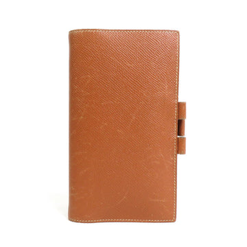 HERMES Notebook Cover Leather Brown Unisex