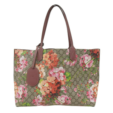 Gucci GG Blooms Shoulder Bag Tote Antique Rose Reversible Floral Flower 368568