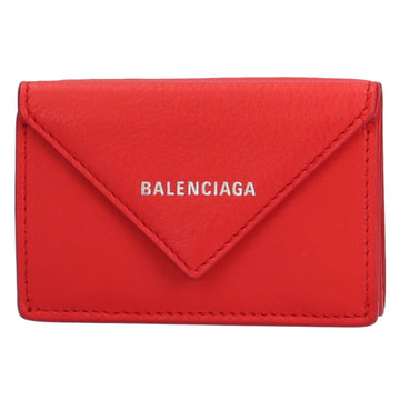 Balenciaga paper tri-fold wallet leather ladies