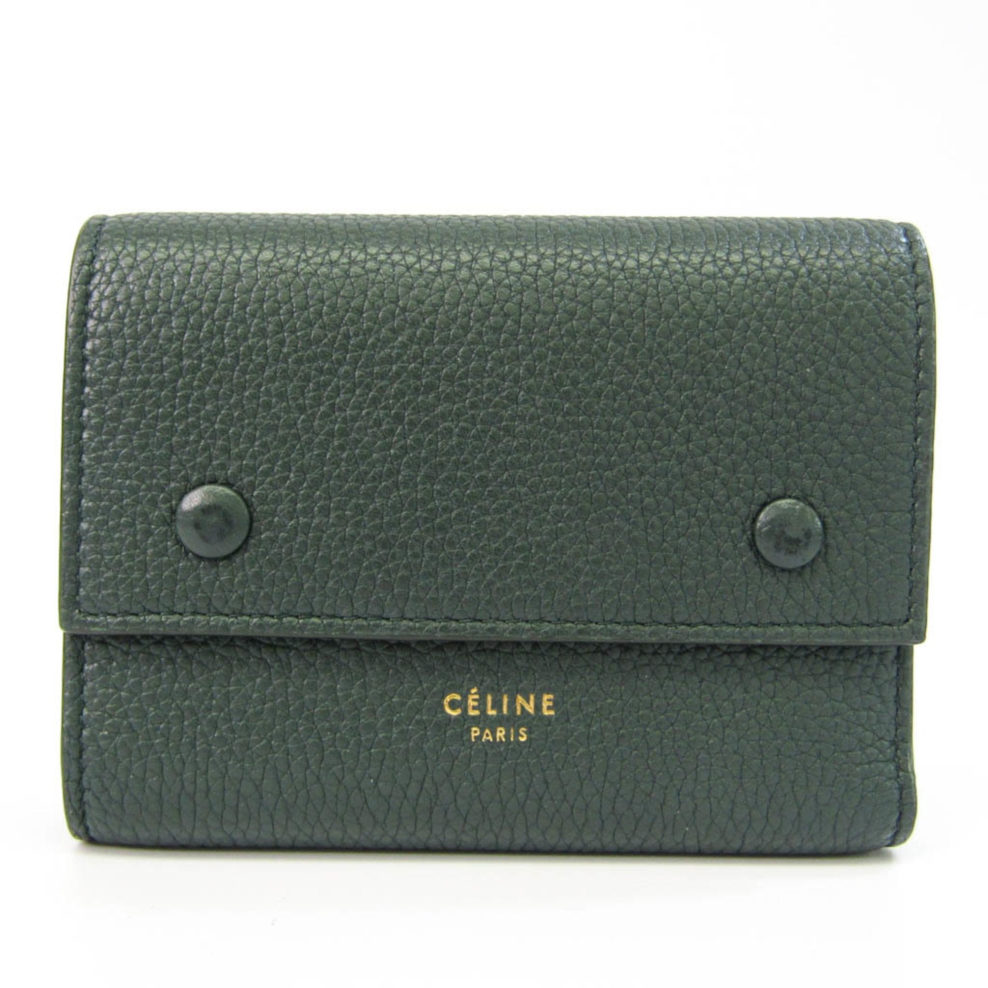 Celine wallet best sale green