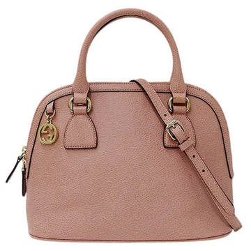 Gucci Bag Ladies Handbag Shoulder 2way Leather Pink 449662 GG Charm