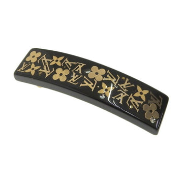 LOUIS VUITTON Unclusion Barrette Hair Clip M65304 Black Ladies