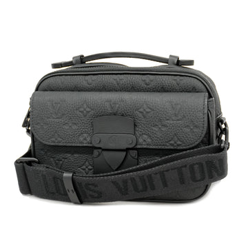 Louis Vuitton Shoulder Bag Taurillon S Lock Messenger M58489 Noir