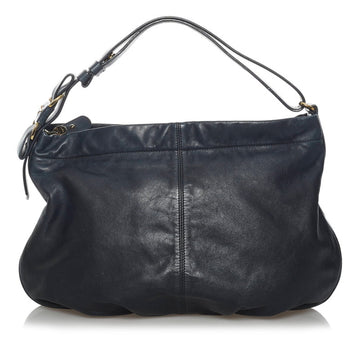 Salvatore Ferragamo Vara One Shoulder Bag AU-21 D337 Navy Leather Ladies