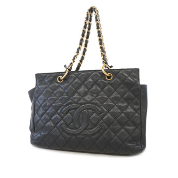 Chanel Matelasse Handbag Women's Caviar Leather Handbag Black