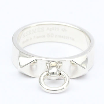 HERMES Collier de chien PM Ring Silver 925 Band Ring S BF560706