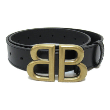 BALENCIAGAxGUCCI BB belt Black leather 680456