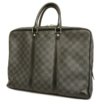 LOUIS VUITTONAuth  Damier Graphite Porto De Cuman Voyage N41125 Men's Briefcase