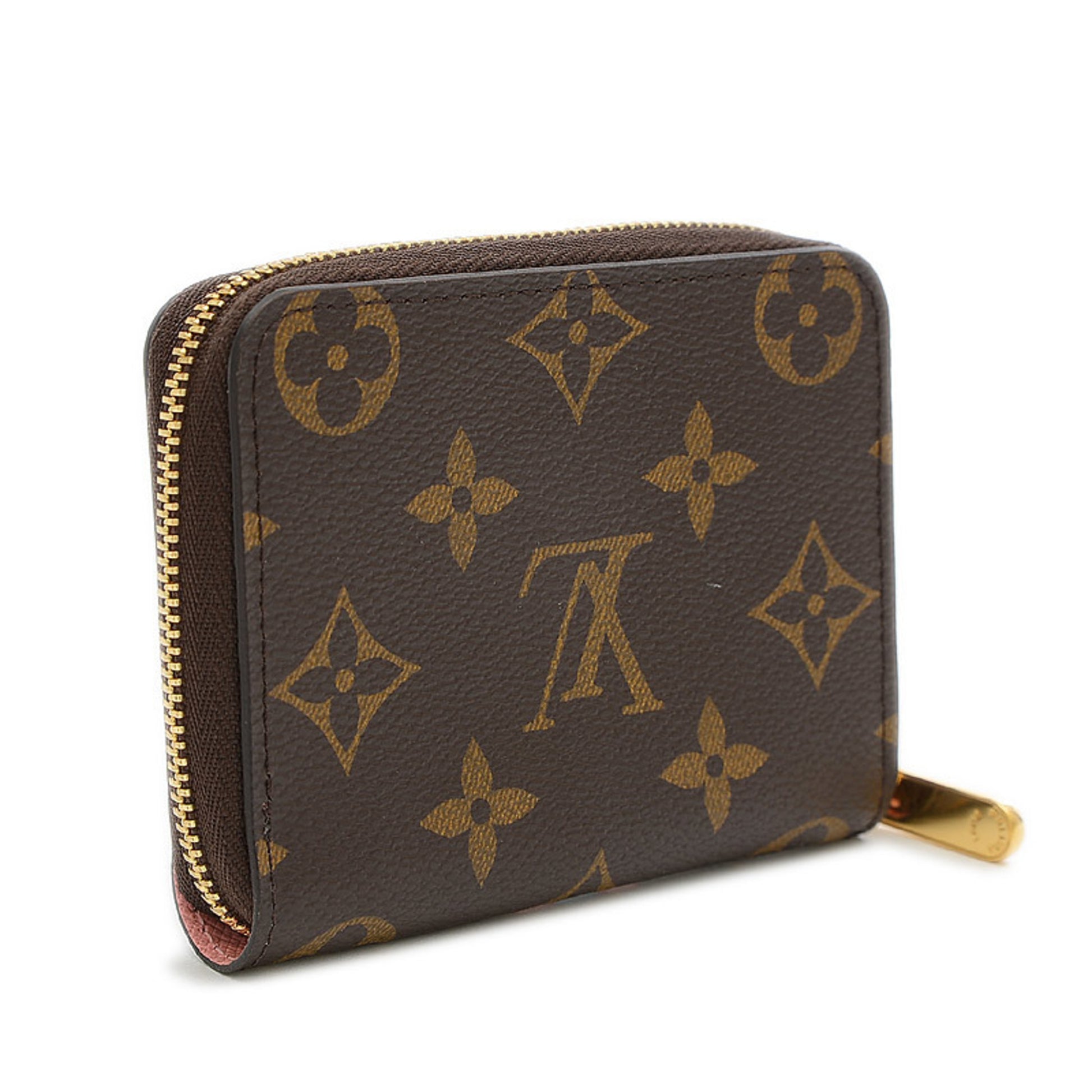 Brown Monogram Coated Canvas Christmas Animation Zippy Coin Purse Wallet  Gold Hardware, 2020