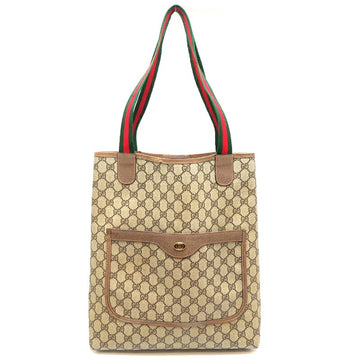 GUCCI GG Supreme Tote Bag Women's Shoulder 39.02.003 [Old ] Khaki