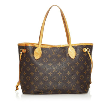 Louis Vuitton Monogram Neverfull PM Tote Bag M40155 Brown PVC Leather Ladies LOUIS VUITTON