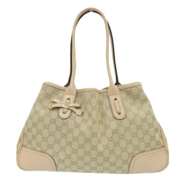 GUCCI GG Canvas Tote Bag 163805 Beige Women's