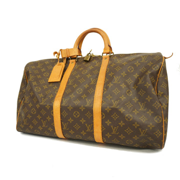 LOUIS VUITTONAuth  Monogram Keepol 50 M41426 Men,Women,Unisex Boston Bag