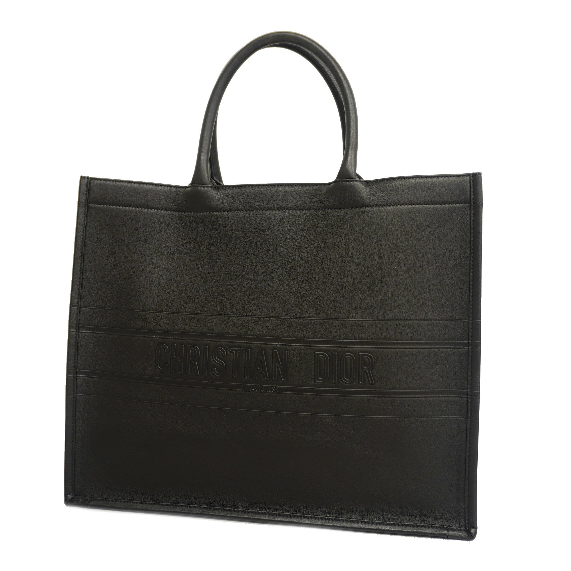 Christian dior sale tote bag leather