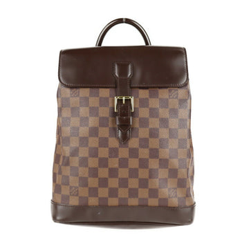 LOUIS VUITTON Soho rucksack daypack N51132 Damier canvas leather Ebene backpack