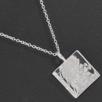 TIFFANY Notes Square Necklace Silver 925 &Co. Women's