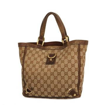 GUCCIAuth  146247 Women's GG Canvas Tote Bag Beige,Brown