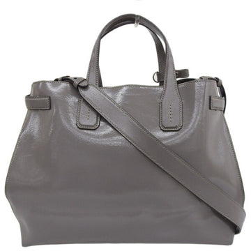 BURBERRY leather handbag gray ladies