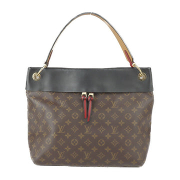 Louis Vuitton Tuileries Hobo Shoulder Bag M43154 Monogram Canvas Leather Brown Noir Black Gold Hardware Tote