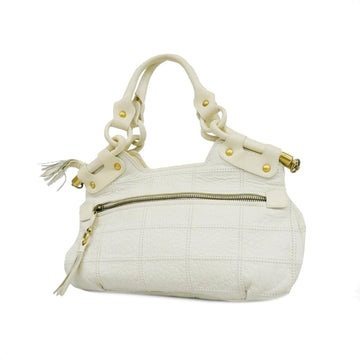 SALVATORE FERRAGAMO handbag leather white ladies