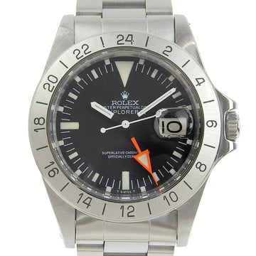 ROLEX Explorer 2 watch 1655/0 stainless steel silver automatic winding men's black dial