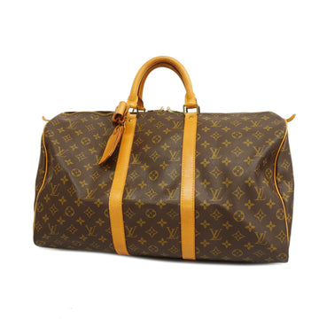 LOUIS VUITTONAuth  Monogram Keepol 50 M41426 Men,Women,Unisex Boston Bag