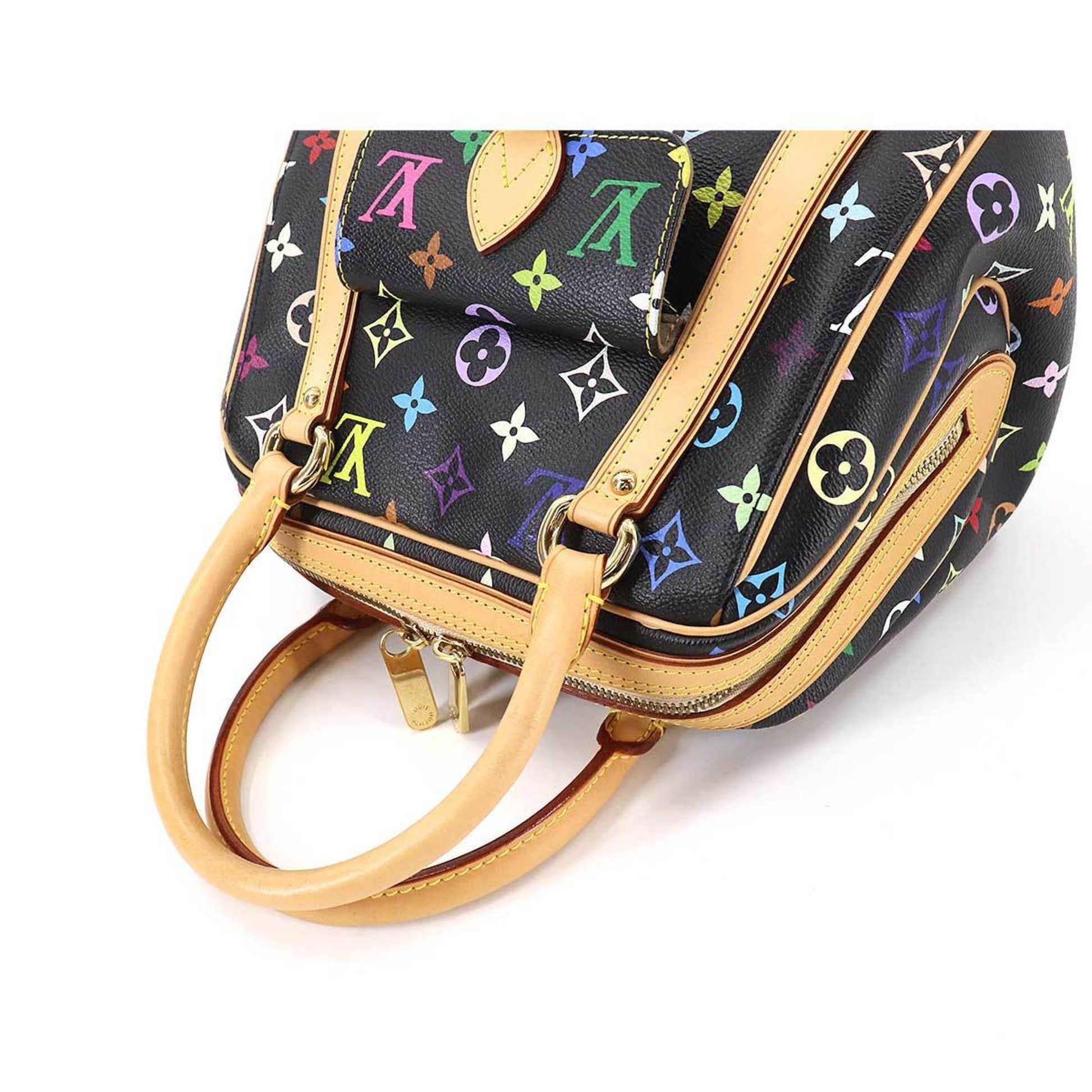 Louis Vuitton Monogram Multicolor Priscilla Hand Bag Noir M40097