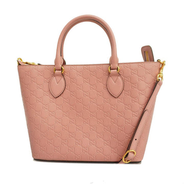 GUCCI Handbag sima 432124 Leather Pink Gold Hardware Women's