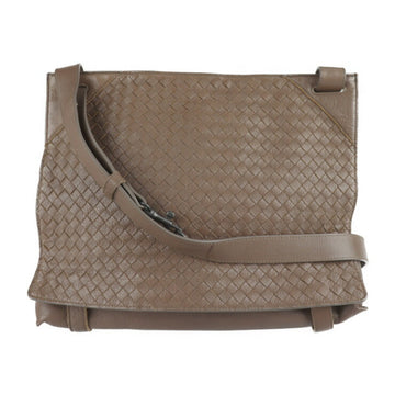 BOTTEGA VENETA intrecciato shoulder bag 113038 leather brown messenger shopping tote