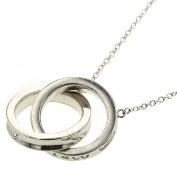 TIFFANY necklace 1837 interlocking circle pendant silver 925 Lady's &Co.