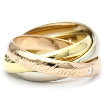 CARTIER Trinity Pink Gold [18K],White Gold [18K],Yellow Gold [18K] Fashion Diamond Band Ring Gold