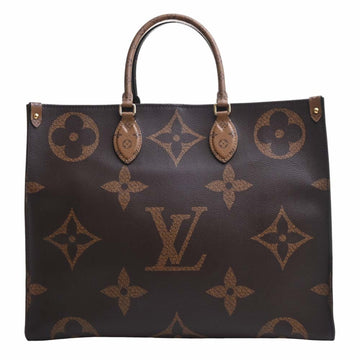 LOUIS VUITTON Giant Monogram Reverse On the Go GM Tote Bag M45320 Brown Women's