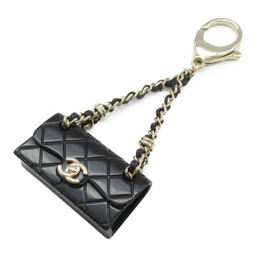 CHANEL Matelasse charm Black Plastic